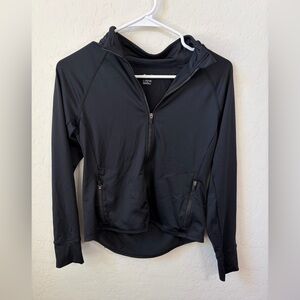 Zella Black Full-Zip Hoodie Jacket for Kids